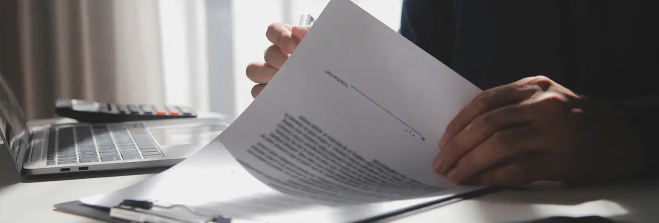 Signing the contract